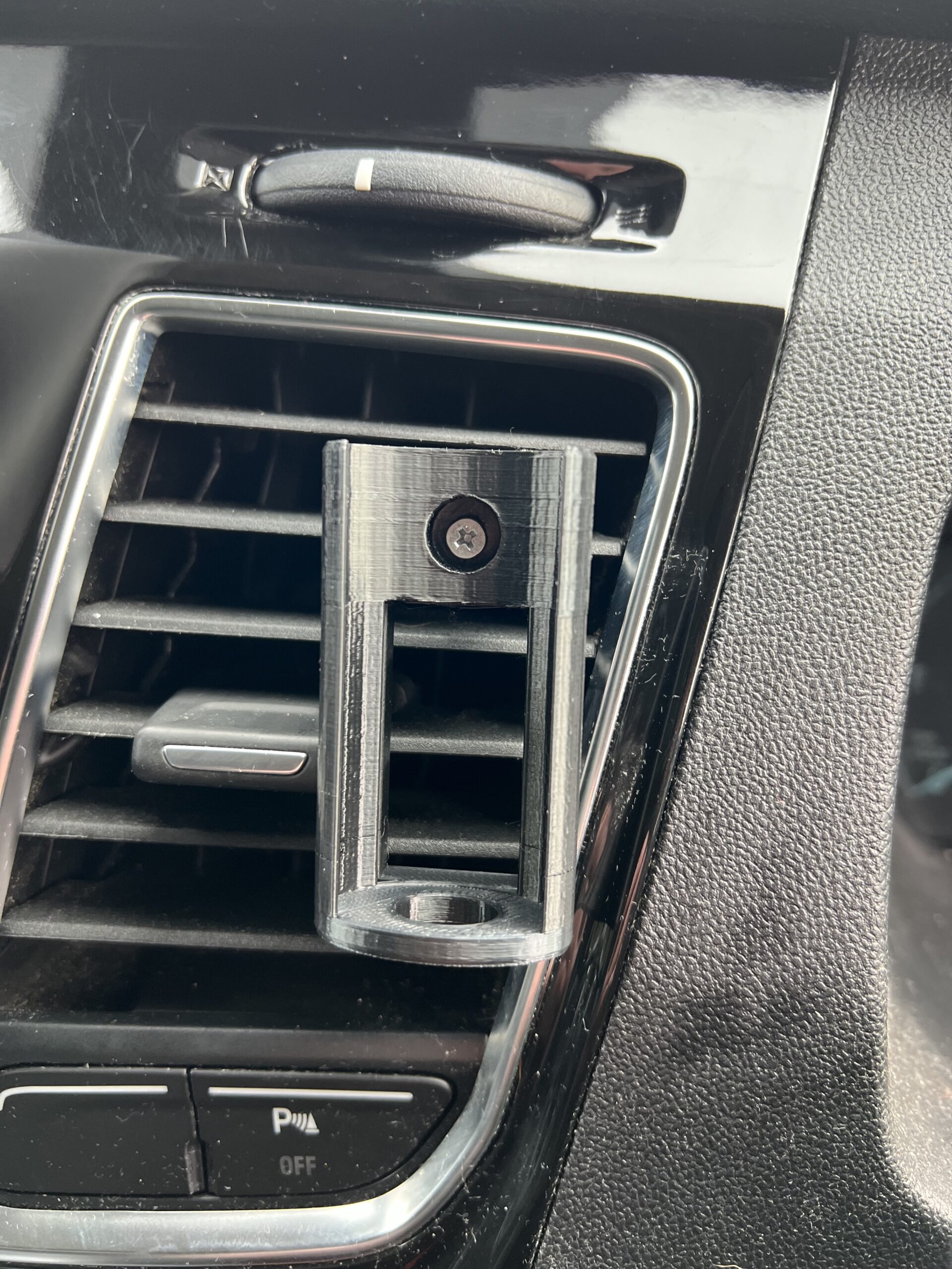 Wall & Car Vent Holder For Hormann HSE4 BS Garage Remote Black