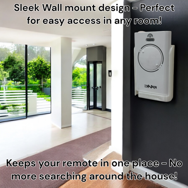 Wall & Car Vent Holder For FAAC XT2 & XT4 White Gate Remotes